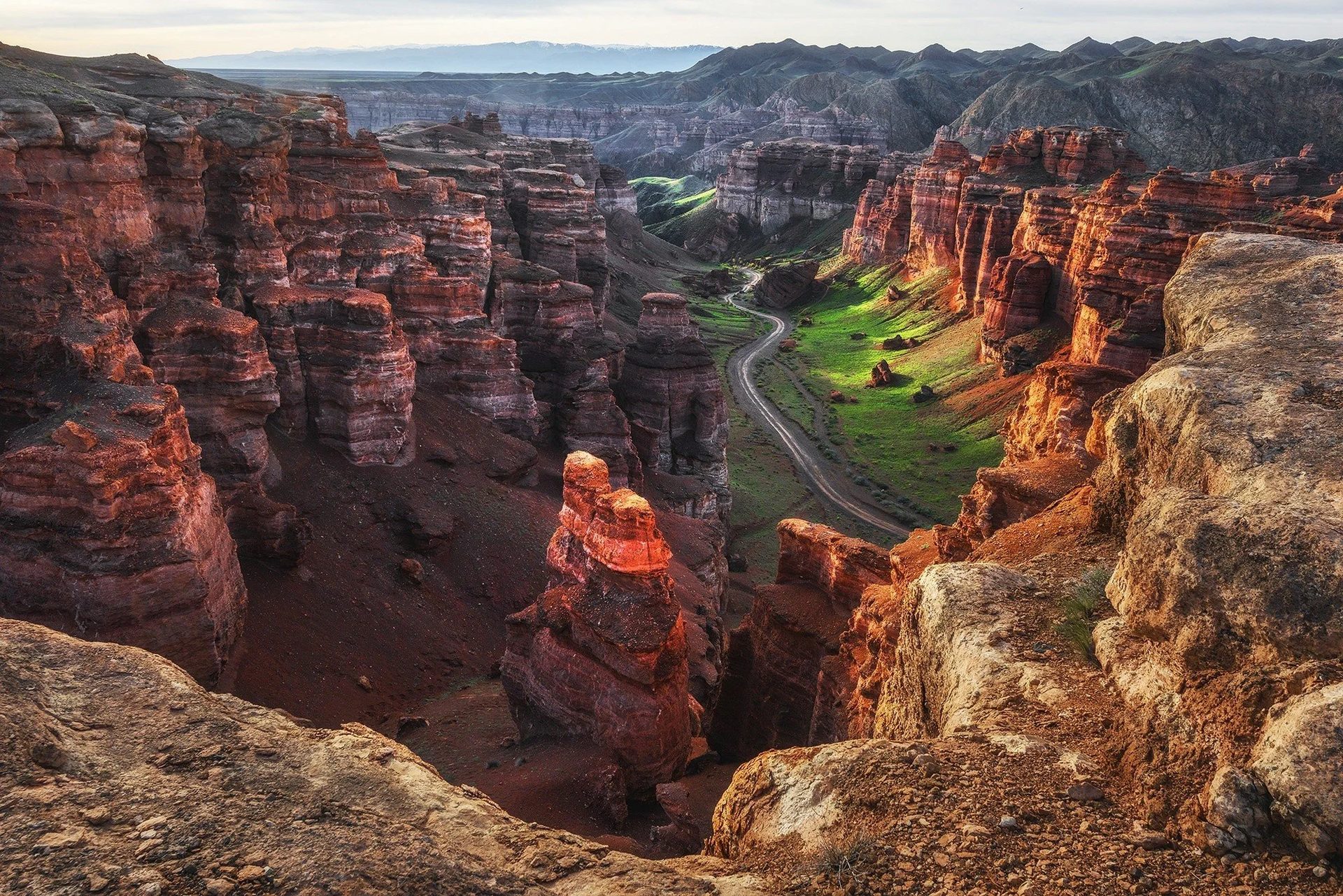 Kyrgyzstan-Kazakhstan border - Charyn Canyon - Almaty